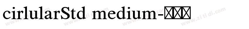 cirlularStd medium字体转换
